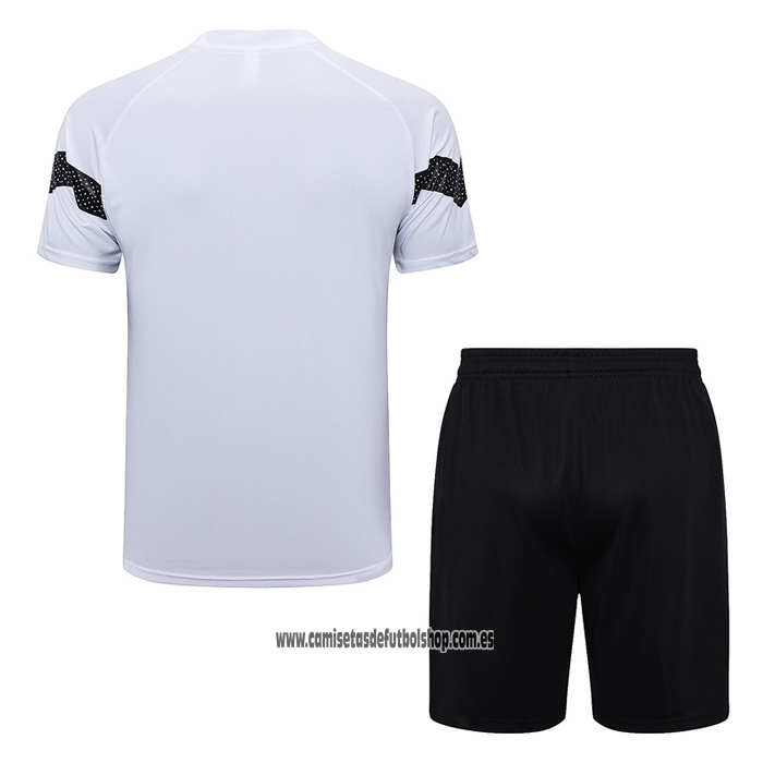 Chandal del Borussia Dortmund 22-23 Manga Corta Blanco - Pantalon Corto